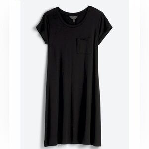 Market & Spruce 1X black tshirt swing dress
